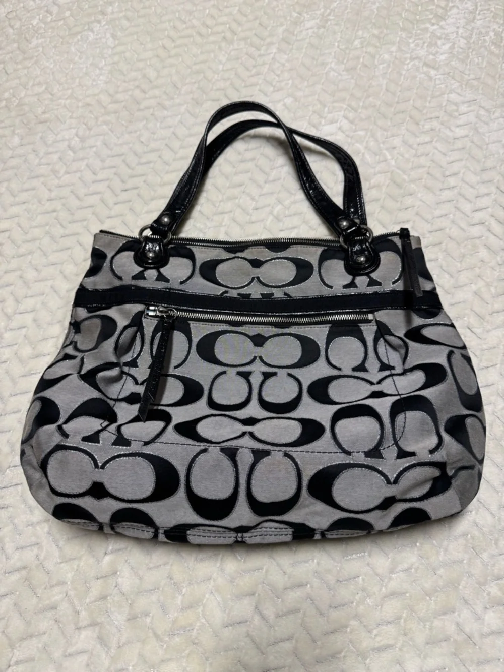 Coach Black and Gray Women's Bag
